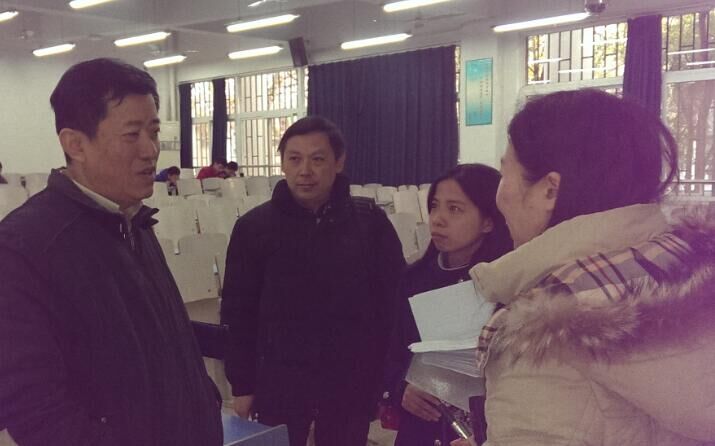 校党委书记郝翔同志听十大买球官网青年教师讲课并作交流